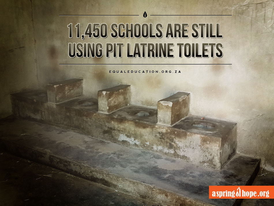 Build a Well in Africa - 11,450 schools in South Africa are still using pit latrine toilets