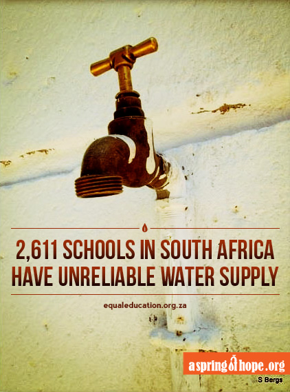 Build a Well in Africa - 2,611 schools in South Africa have unreliable water supply